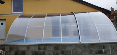 Zastřešení bazénu Venuše hliníkové