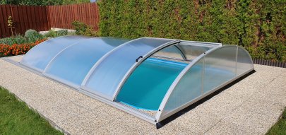 Zastřešení bazénu Saturn hliníkové