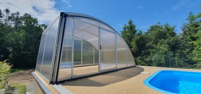 Zastřešení bazénu Venuše hliníkové