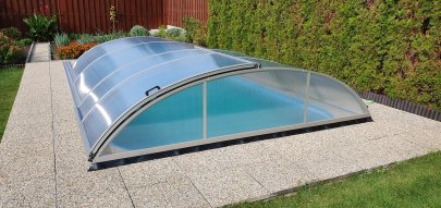Zastřešení bazénu Saturn hliníkové