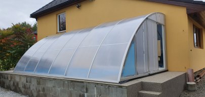 Zastřešení bazénu Venuše hliníkové