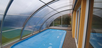 Zastřešení bazénu Venuše hliníkové