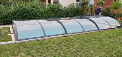 Zastřešení bazénu Saturn černé